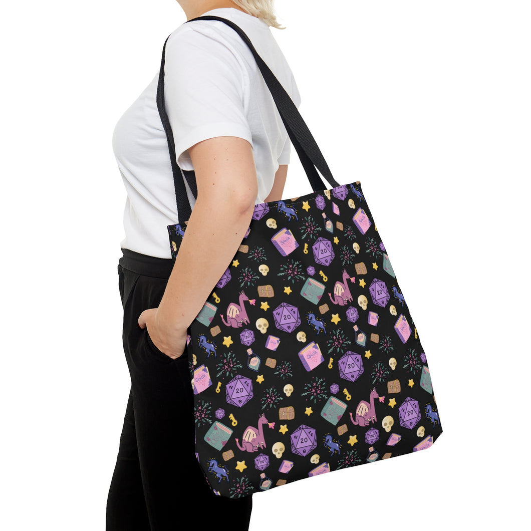 Fantasy Forever Tote Bag - Black -