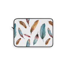 Load image into Gallery viewer, Sorceress&#39; Wing Watercolor Feather Laptop Sleeve
