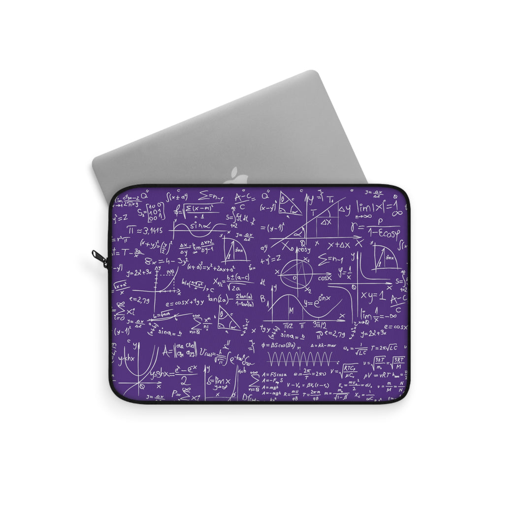 Numerical Incantations Laptop Sleeve - Purple