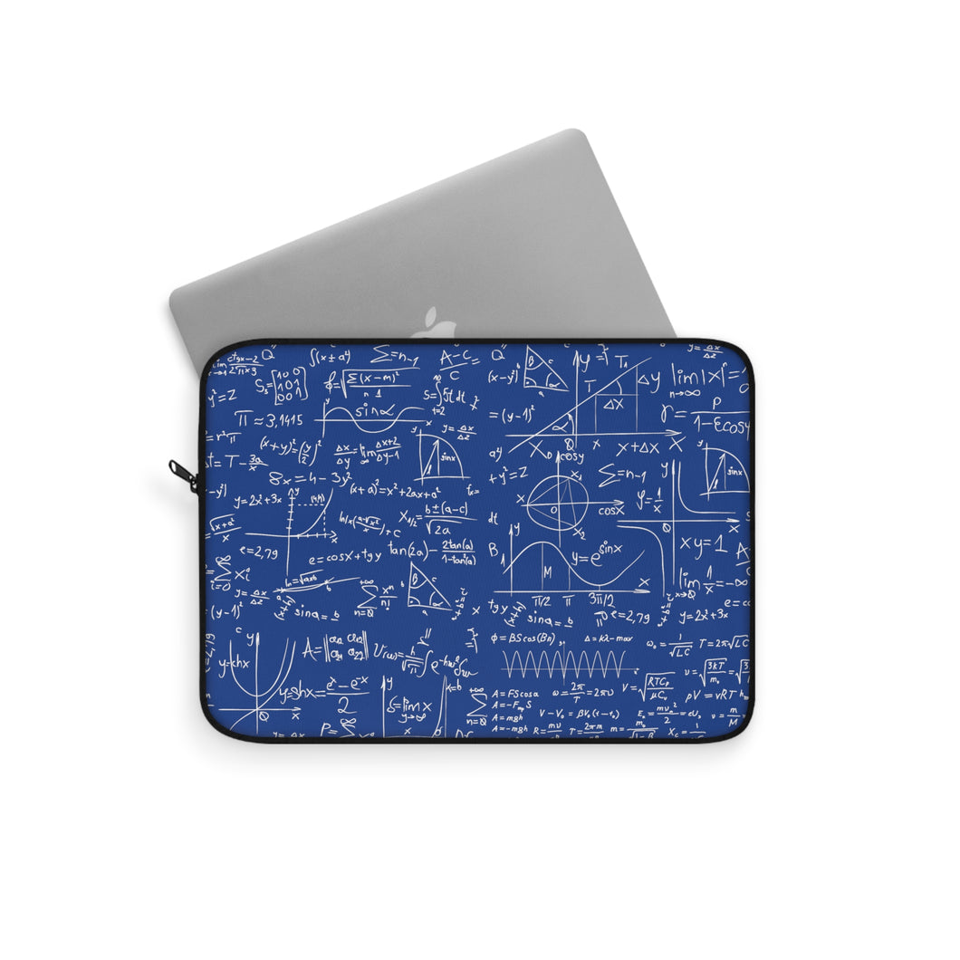 Numerical Incantations Laptop Case - Navy Blue