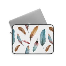 Load image into Gallery viewer, Sorceress&#39; Wing Watercolor Feather Laptop Sleeve
