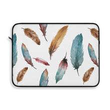 Load image into Gallery viewer, Sorceress&#39; Wing Watercolor Feather Laptop Sleeve
