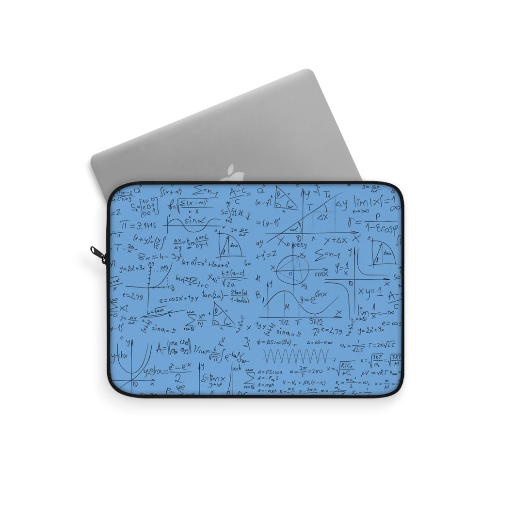 Numerical Incantations Laptop Case - Sky Blue