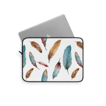 Load image into Gallery viewer, Sorceress&#39; Wing Watercolor Feather Laptop Sleeve
